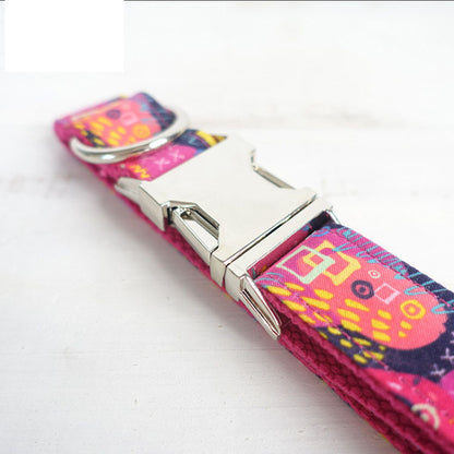 Can Be Engraved Dog Collar Alloy Buckle High Quality Traction Collar