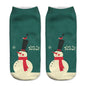 New 3D Printed Christmas Pattern Women's Boat Socks