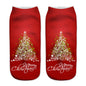 New 3D Printed Christmas Pattern Women's Boat Socks