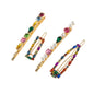 Alloy Diamond Hair Clip 4-piece Set Women's Straight Clip Pearl Hair Clip
