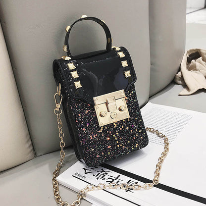 Fashion Sequined One-shoulder Phone Bag