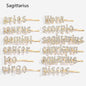Constellation Word Clip English Character DIY Hairpin Hair Accessories Personalized Custom Wholesale