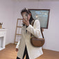 Fashion Simple One-shoulder Underarm Saddle Bag
