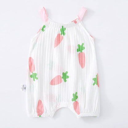Baby Sling Bag Fart Clothing Baby Sleeveless One-piece
