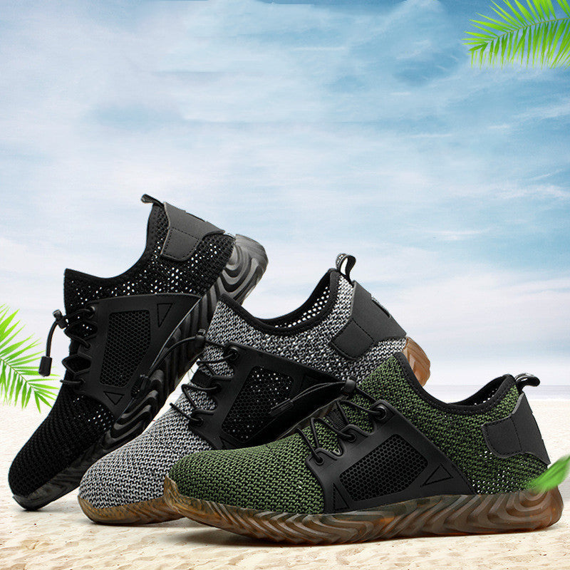 Anti-smashing Anti-piercing Lightweight Protective Shoes Breathable Safety Shoes