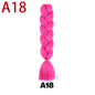 Fashion Dirty Braid Wig Monochrome Color Big Braid