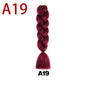 Fashion Dirty Braid Wig Monochrome Color Big Braid