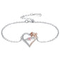 Love Heart Mom Rose Bracelet Ornament 520 Valentine's Day For Girlfriend Girlfriends Birthday Gift