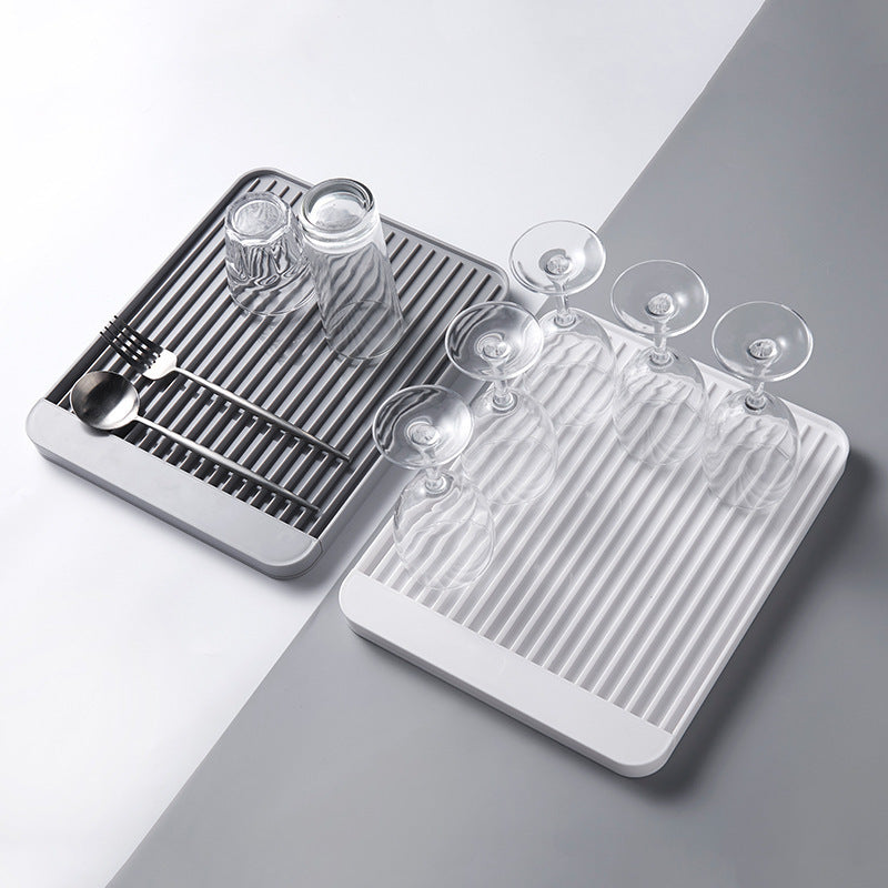 Fashion Plastic Water Drying Dishes Tray Drainer Kitchen Vegetable Fruit Draining Basket Storage Multifunctional