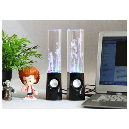 LED Dancing Water Fountain Bluetooth Speaker - Wireless Light Show Music Speaker for Home Party & Desk Decor