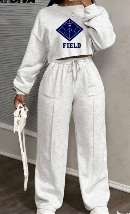 Solid Color Casual Suit Women's Loose Slim Fit Two-piece Set