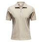 Mens Loose Corduroy Half-Zip Polo Short-Sleeve T-Shirt