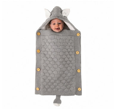 Premium Baby Sleeping Bag - Soft Lamb Cashmere Lined Infant Sleep Sack | Warm & Cozy Newborn Swaddle Blanket