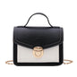 Color contrast women's shoulder bag