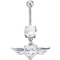 Heart-shaped Belly Button Puncture Human Body Jewelry
