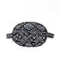 Snakeskin pattern ladies belt bag