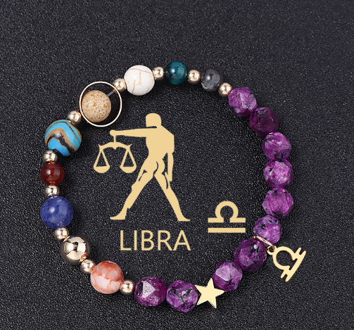 Natural Stone Hemp Stone Cut Surface Eight Planets Personalized Fashionable All-match