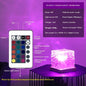 LED Water Ripple Ambient Night Light USB Rotating Projection Crystal Table Lamp RGB Dimmable Home Decoration 16 Color Gifts