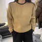 Loose-fitting Pullover Round-neck Color Matching Inner Bottoming Sweater