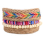 Leather Bracelet Men Multilayer Bead Bracelet Punk Wrap Bracelets