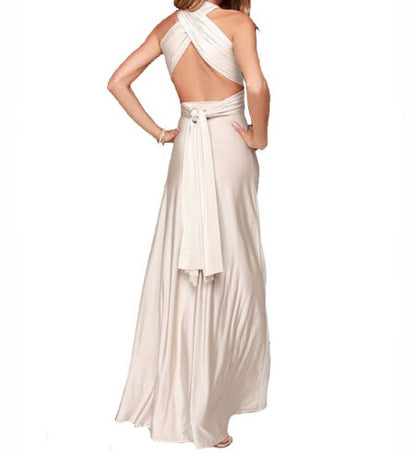 Women's Sexy Long Party Dress Club Floor-Length Summer Backless Bandage Maxi Dress Multiway Bridesmaids Boho Women Dress Vestidos