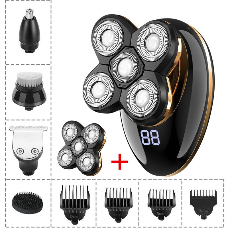 Five blades for special razor