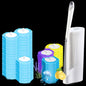 Premium Disposable Toilet Brush Set | Hygienic Deep-Clean System with Replaceable Heads