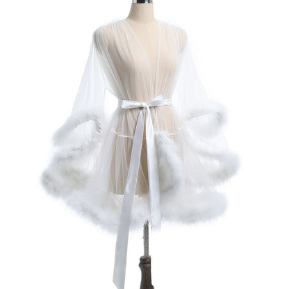 Plus-size Women's Sheer, Openwork, Raw-edge Lingerie And Nightgowns