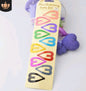 Children's water drop BB clip 5 cm solid color thick BB clip star love printing BB clip Liu seaside clip