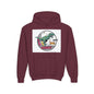 T-Rex Chase Dino Rumble Youth Hoodie | Dinosaur Graphic Sweatshirt