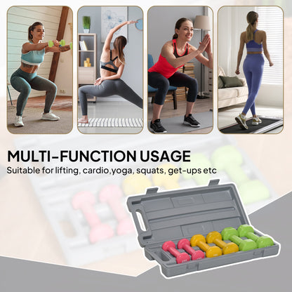 6Kg Dumbbell Set for Home Gym Workout - Fitness Weight Set for Men and Women