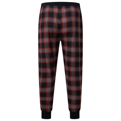 Lucky Brand Crew Neck & Closed Hem Flannel Pant Pyjama Set