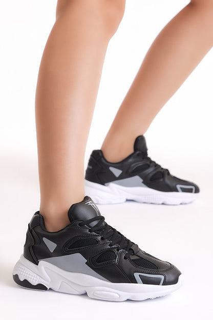 Tonny Black Unisex White Sax Sports Shoes Tb252