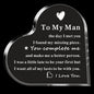 Acrylic Love Ornaments Transparent Decorations Mother's Day Gift