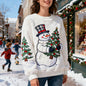 Women's 3D-printed Casual Christmas Hoodie