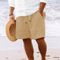 Stripe Print Shorts Summer Fashion Drawstring Sweatpants Casual Clothing For Men