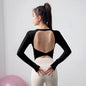 Autumn And Winter Long-sleeve Fitness Wear With Chest Pads