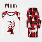 Christmas European And American Christmas Deer Head Print Parent-child Home Service Suit