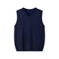 Fashionable V-neck Pullover Knit Vest For Early Spring