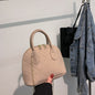 Felt Rhombus Chain Women's Elegant Shoulder Shell Bag