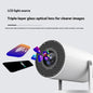 4K Portable Mini Projector - 180° Auto-Focus Home Cinema Projector with HD 1080P Support | Compact Smart Video Projector