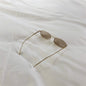 Retro Small Box Square Metal Glasses