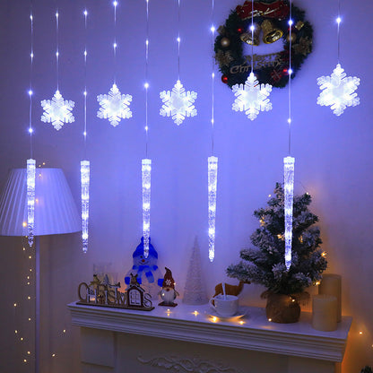 Christmas Decorative Lights Icicle Snowflake Shaped Light String