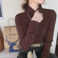 Lapel Women's Slim Bottoming Sweater