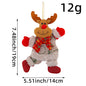 Festive Christmas Tree Ornaments - Santa, Snowman, Reindeer & Bear Figures With Red & White Scarves, Golden Balls & Red Bows - Perfect For Holiday Decor, Christmas Decorations
