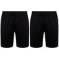 2 Pack Men's Cotton Lounge Shorts Stretchable Available in Black Navy Grey Durable and Cozy Loungewear Medium to 5X-Large by Sock Stack