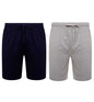 2 Pack Men's Cotton Lounge Shorts Stretchable Available in Black Navy Grey Durable and Cozy Loungewear Medium to 5X-Large by Sock Stack