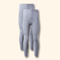 2 Pack Men's Thermal Underwear Long John Trousers Bottom Warm Durable Baselayer Insulated Brushed Yarn for Running Hiking Outdoor Sports Workwear Small to XXL White Black Grey Navy by Heatwave Thermalwear