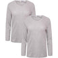 2 Pack Women's Thermal Long Sleeve Tops Base Layer Insulated Warm Underwear for Outdoor Sports Running Hiking Cold Weather Workwear by Heatwave Thermalwear