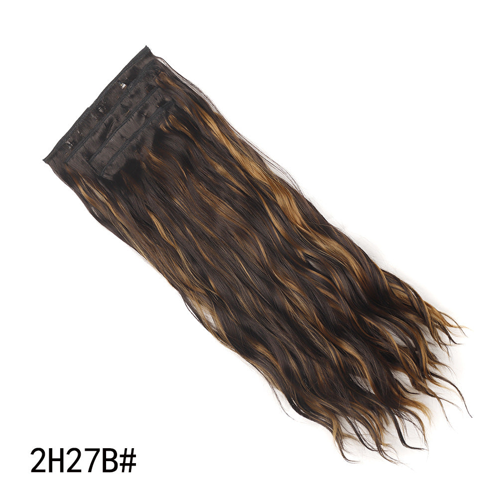 Four Piece Set of Water Ripple Curly Hair Pieces